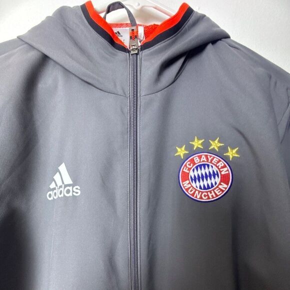 Adidas FC Bayern Munich Mens ClimaCool Jacket Size Large Gray - Picture 2 of 9